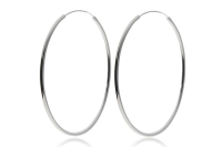 Duże srebrne kolczyki koła