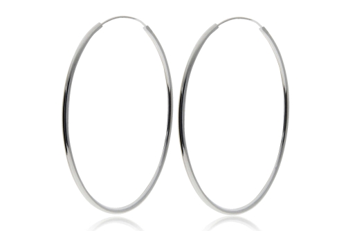 Duże srebrne kolczyki koła