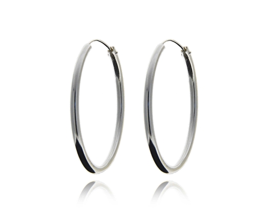 Srebrne kolczyki koła 3 cm